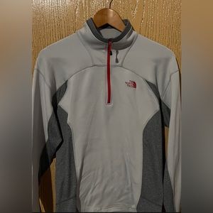 The North Face 1/4 Zip Fleece Gray Size S